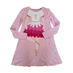 Mini Boden Big Applique Ballerina Dress